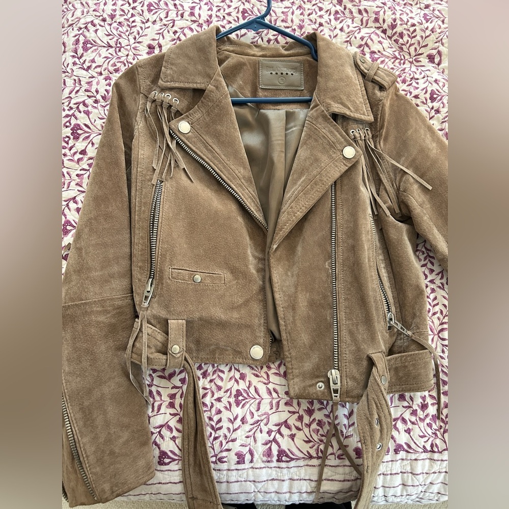 Blank NYC Fringe Moto Jacket